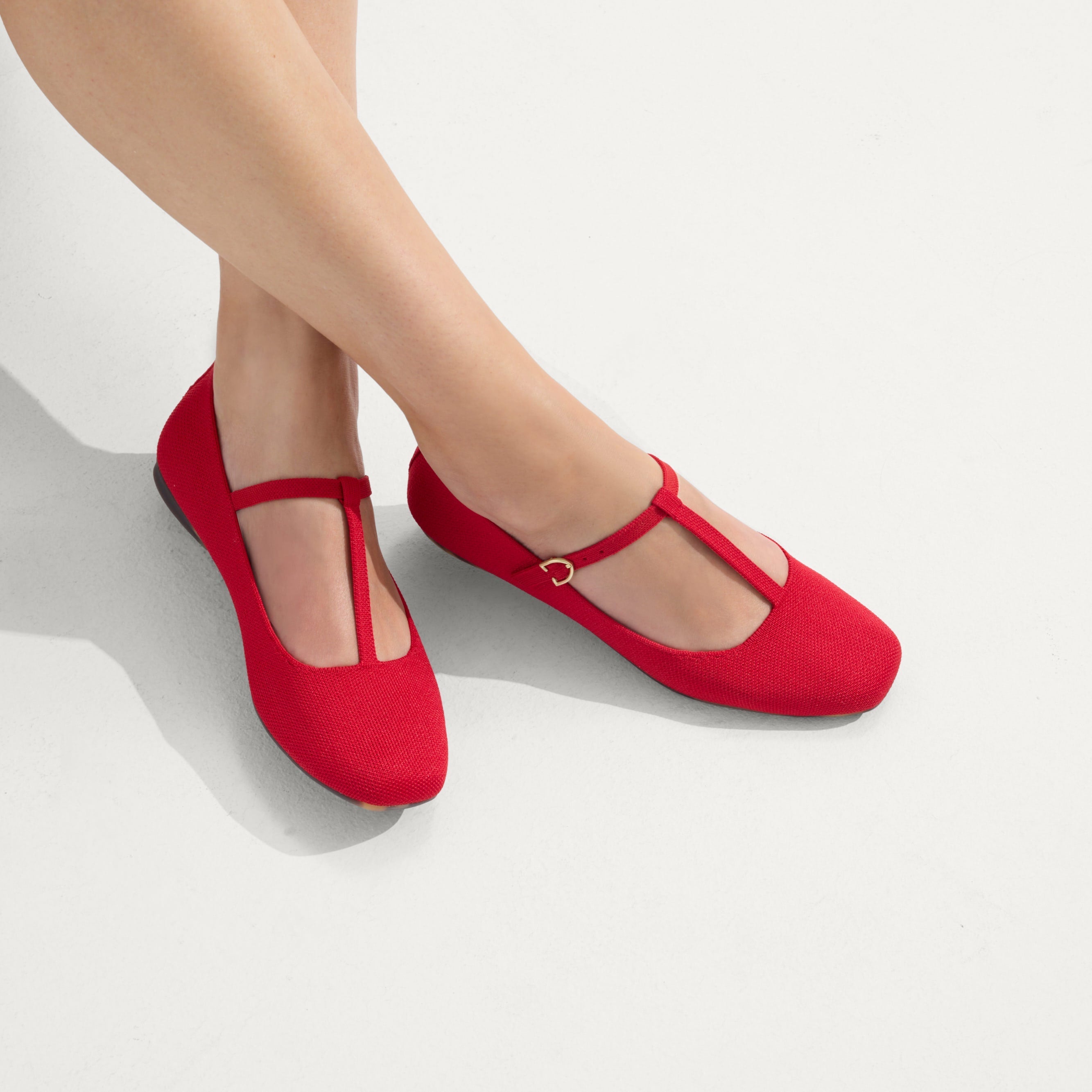 The T–Strap Mary Jane - Red Crisp