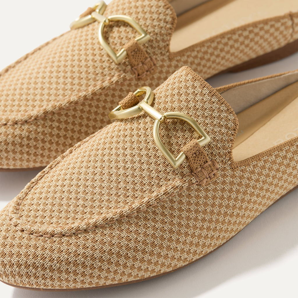 The Double Bit Loafer Mule - Waffle Micro Check