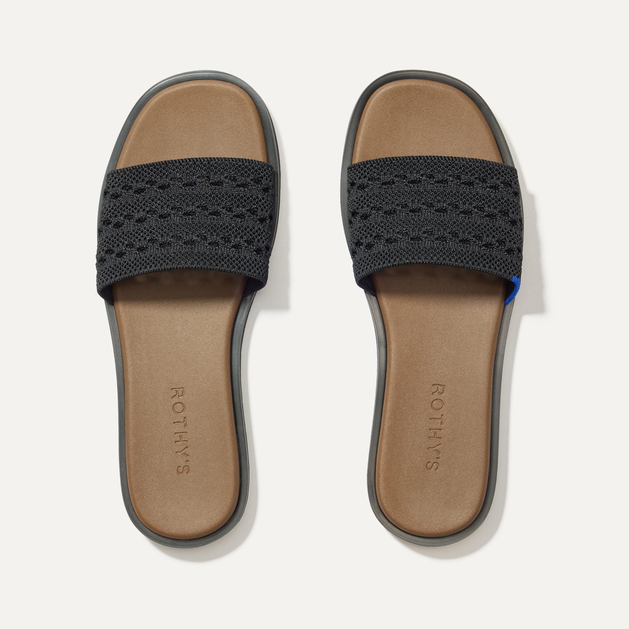 The Slide Sandal - Black Crochet