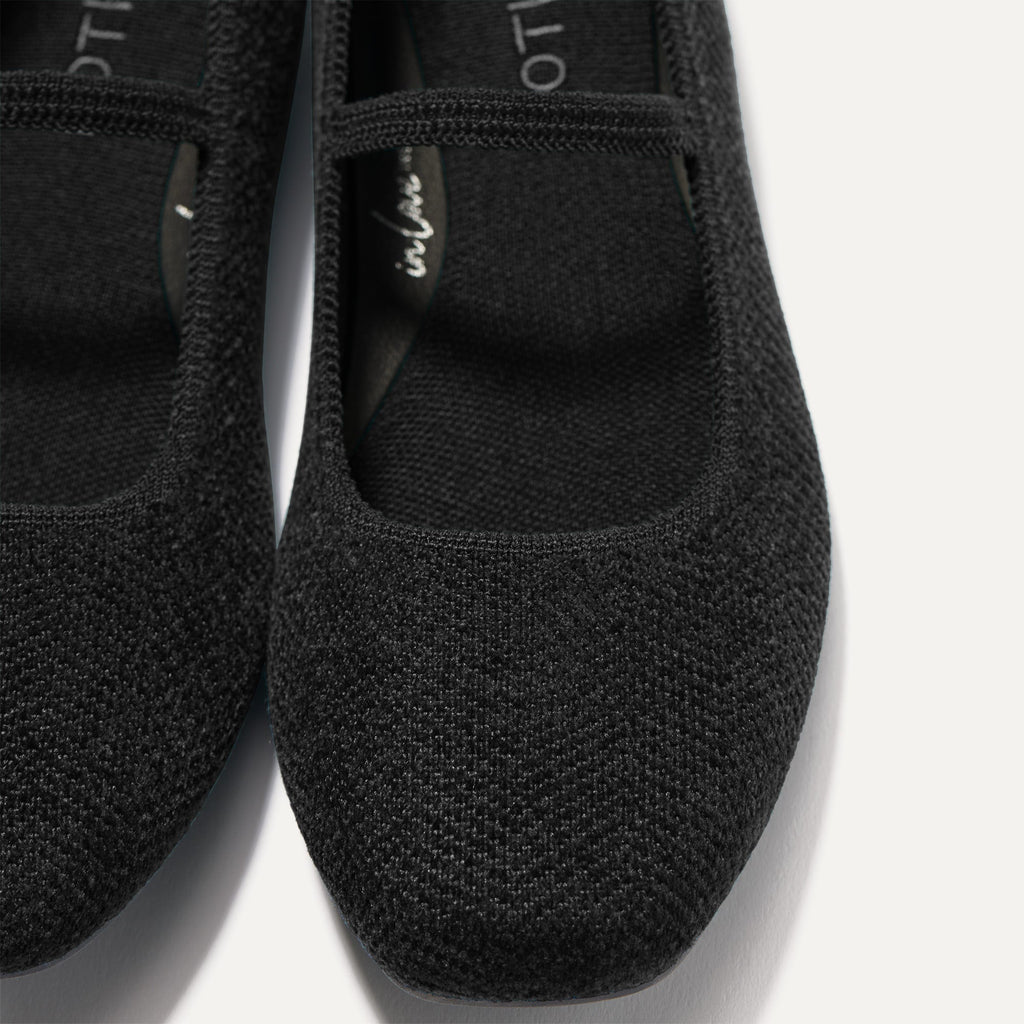 The ReVelvet™ Max Square Mary Jane - ReVelvet™ Black