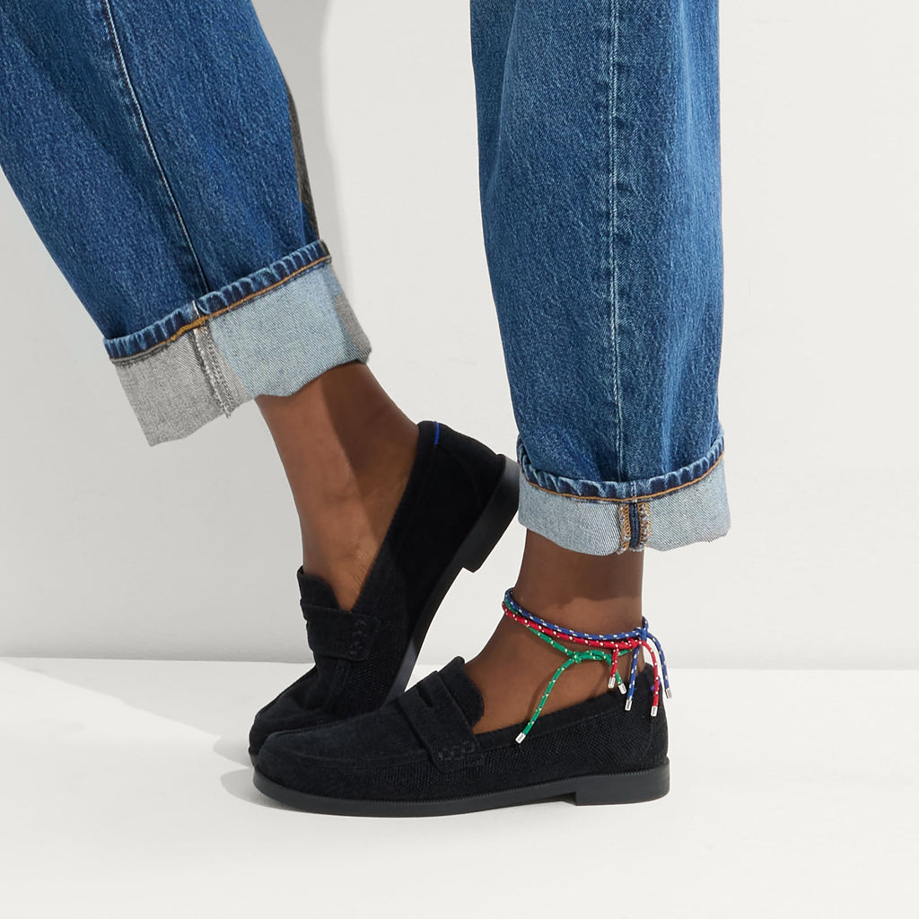 The ReVelvet™ Penny Loafer - ReVelvet™ Black