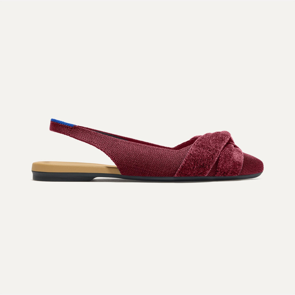 The Twist Point Slingback - Cabernet